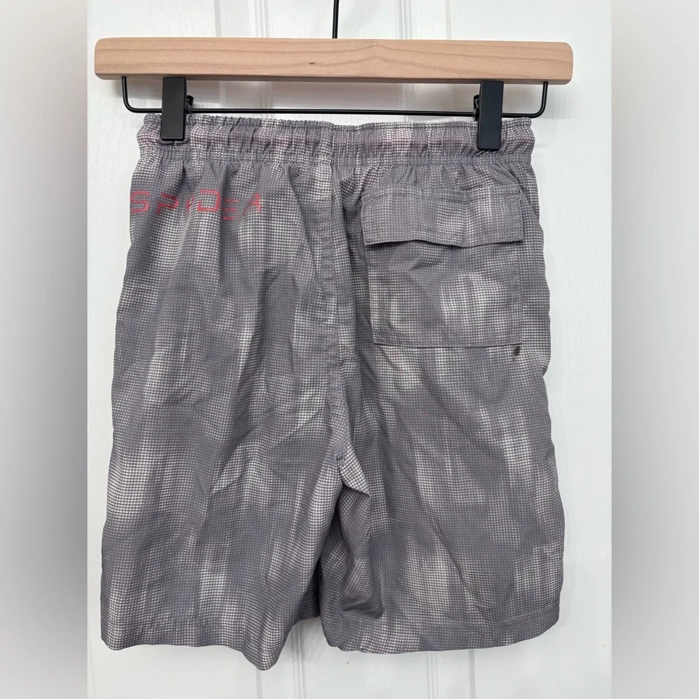 Spyder Kids Gray Shorts with Orange Drawstrings 7/8